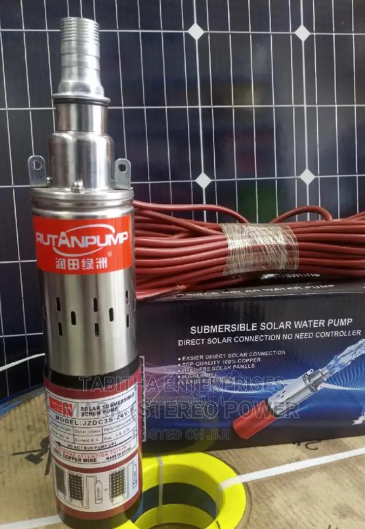 Submersible Water Pump + Solar Panel