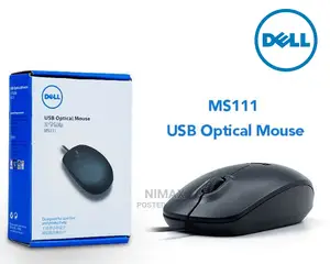 Mouse Dell MS 111 Original USB Black Optical Mouse