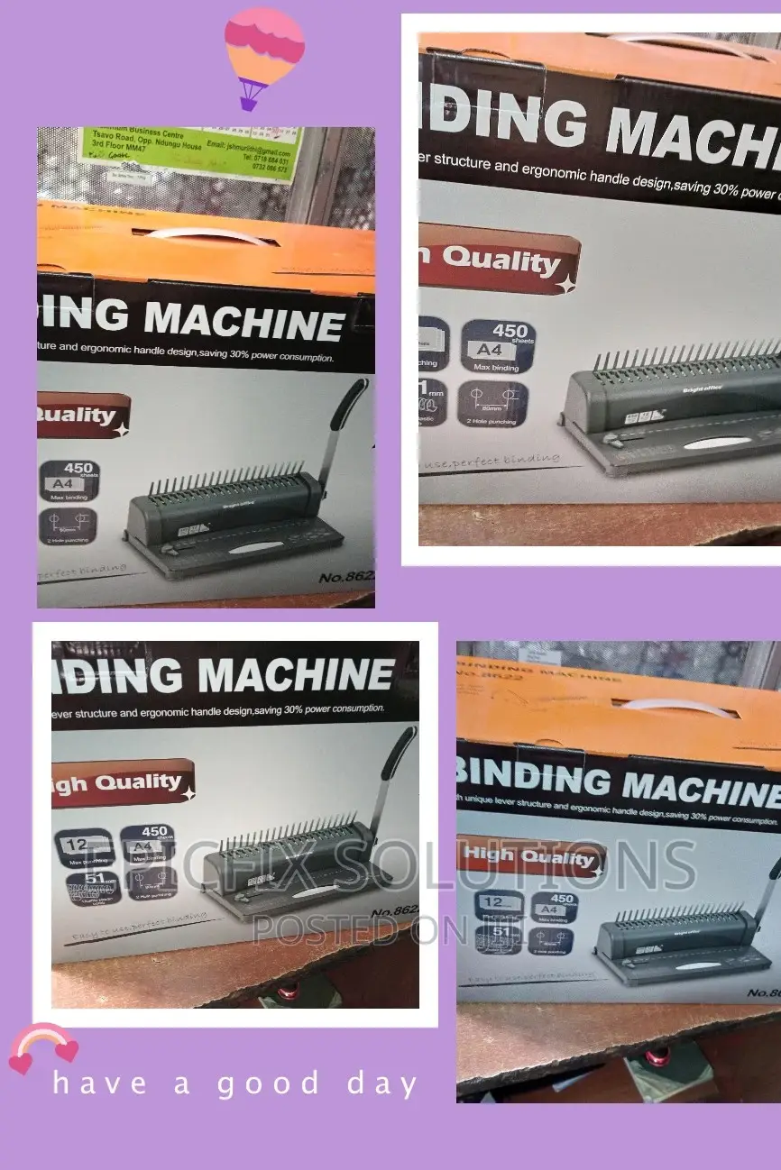 Binding Machine Comb Binding Machine