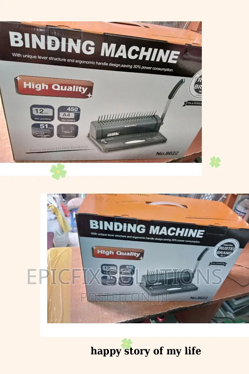 E( Comb Binding Machine) Machine