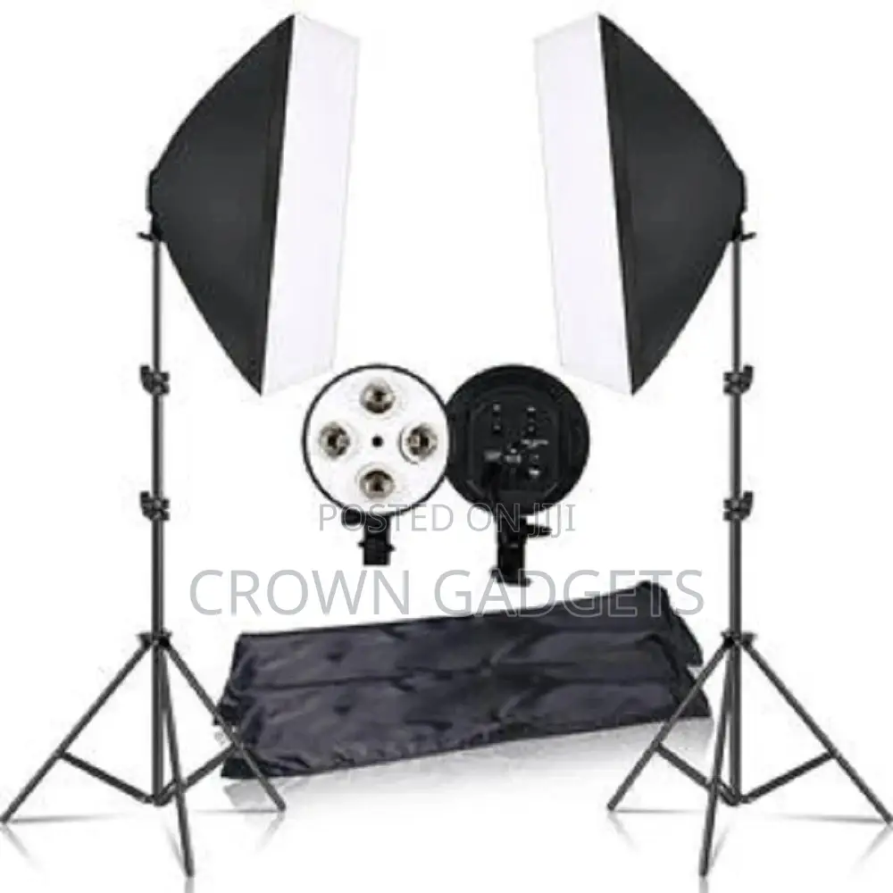 E27 Soft Box With 8 Bulbs Sockets