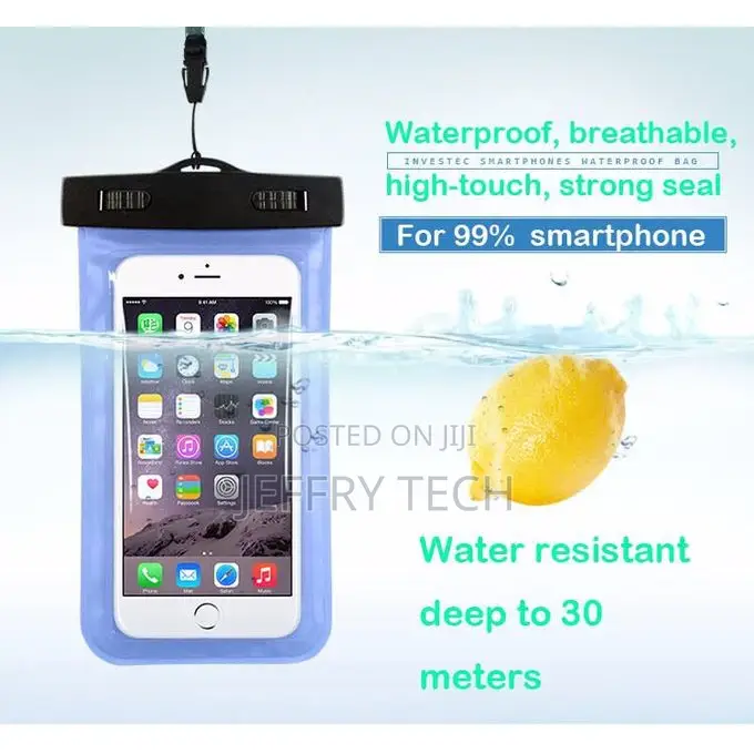 Waterproof Phone Pouch for Android, iPhone- Swimming Pool Fr