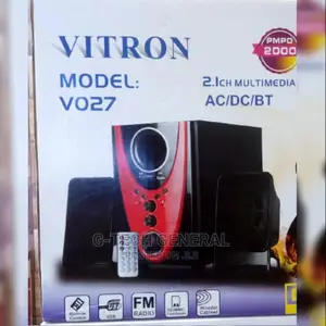 Vitron V027 2.1 Channel Multimedia Speaker System Ac/Dc