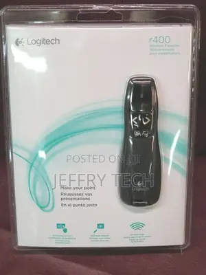 Logitech R400 Wireless Presenter W. Red Laser Pointer FREE S