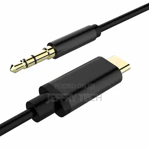 Type C to 3.5mm Male Audio Headphone Jack Car Stereo Cable F