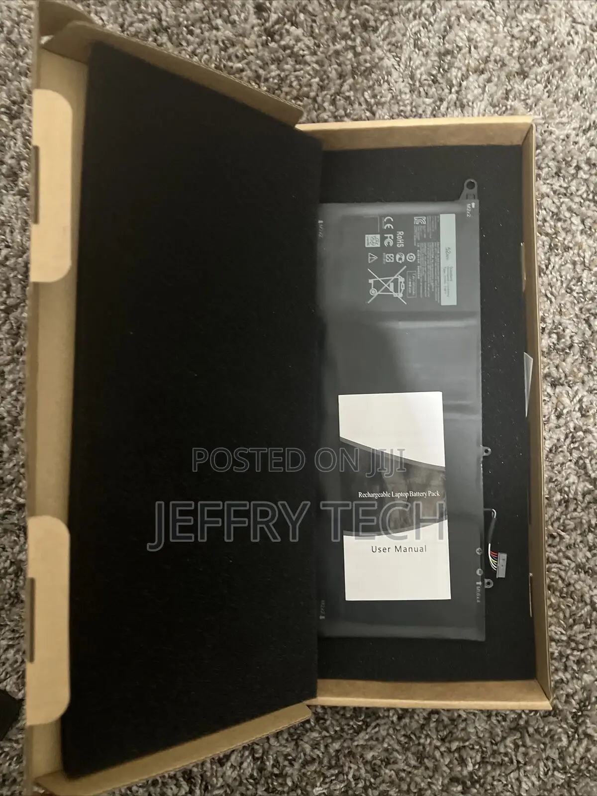 Battery for Dell - 52WH JD25G - 7.4 V