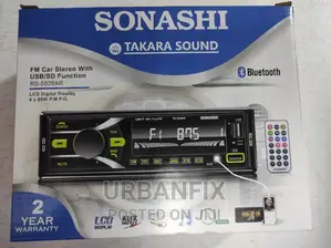 Sonashi Bluetooth Car Radio With Fm, Usb, Aux
