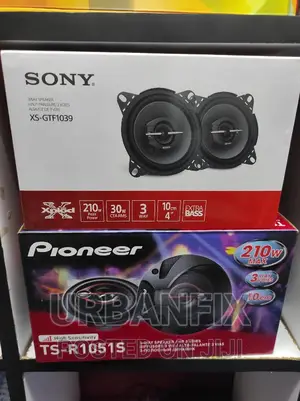 Pioneer and Sony 4 Inch Speakers