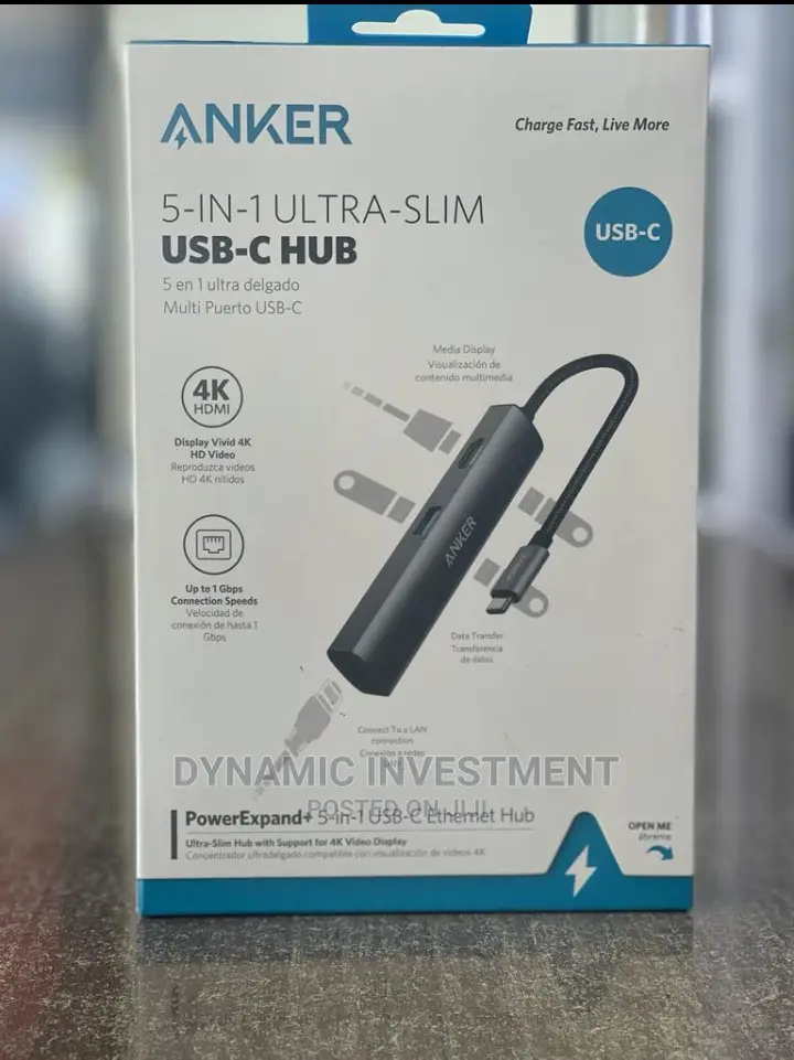 Anker USB-C 5- In- 1 Hub Adapter
