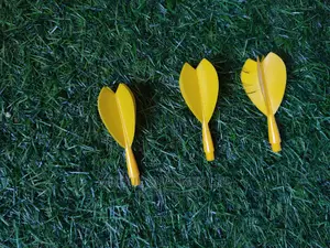 A Set of 9 Dart Flights- Yellow