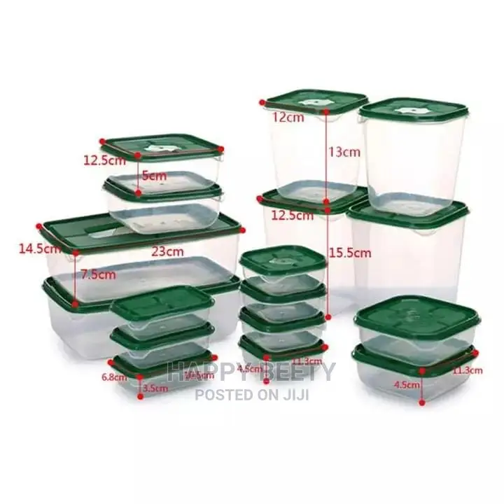 17 Pieces Food Storage Tins