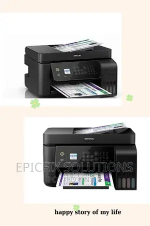 Racked L5190 EPSON Printers.