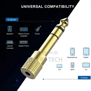 Stereo Audio Adapter 6.35 MM 6.35MM Male to 3.5 MM 3.5MM Fem