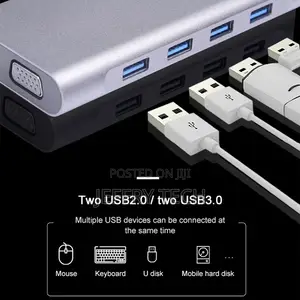 USB-C Multi Hub 11-In-1 USB Type C Hub Adapter 11 in 1 Docki