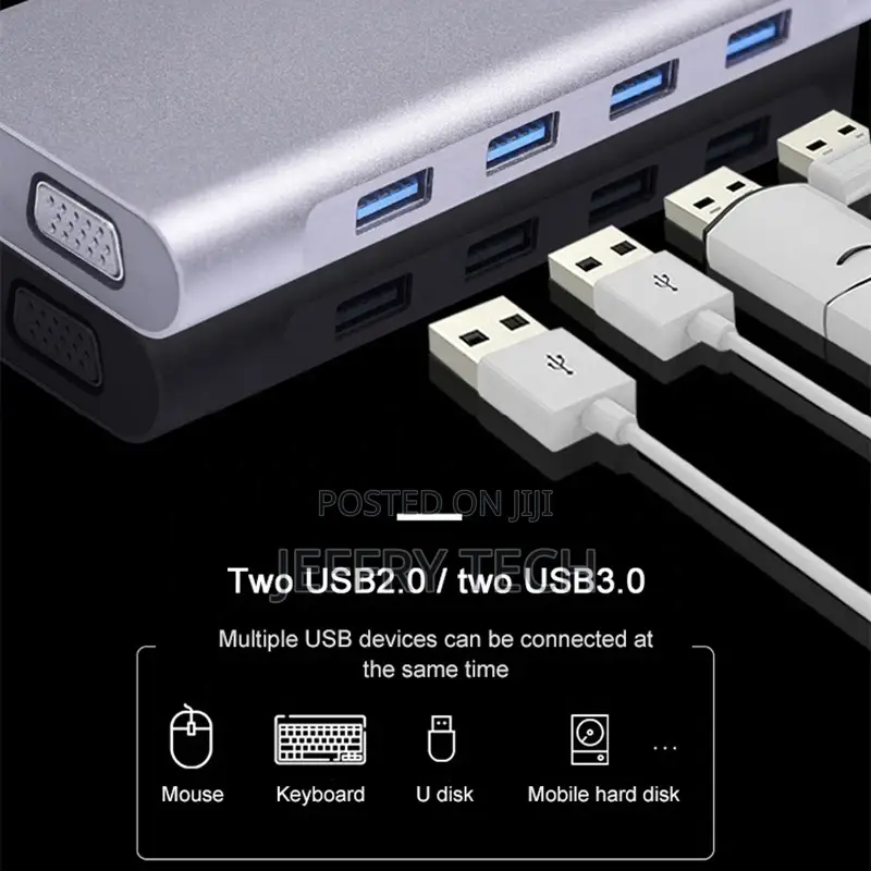 USB-C Multi Hub 11-In-1 USB Type C Hub Adapter 11 in 1 Docki