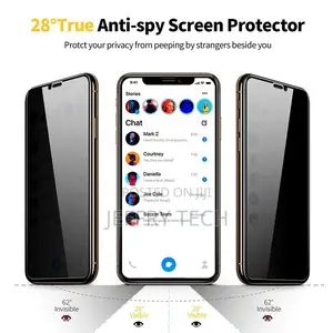 Privacy Screen Protector for iPhone 2.5D 0.33mm Anti Spy Ful