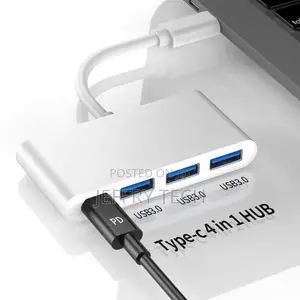 4 IN 1 USB 3.1 Type C to 3 Ports USB 3.0+USB Type C Hub For