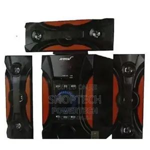 Black and Red Ampex 3.8 Subwoofer