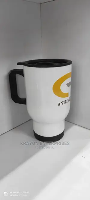 White Travelling Mugs