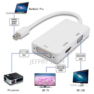 3 in 1 Mini Dp Display Port Displayport to Dvi Hdmi Vga Conv
