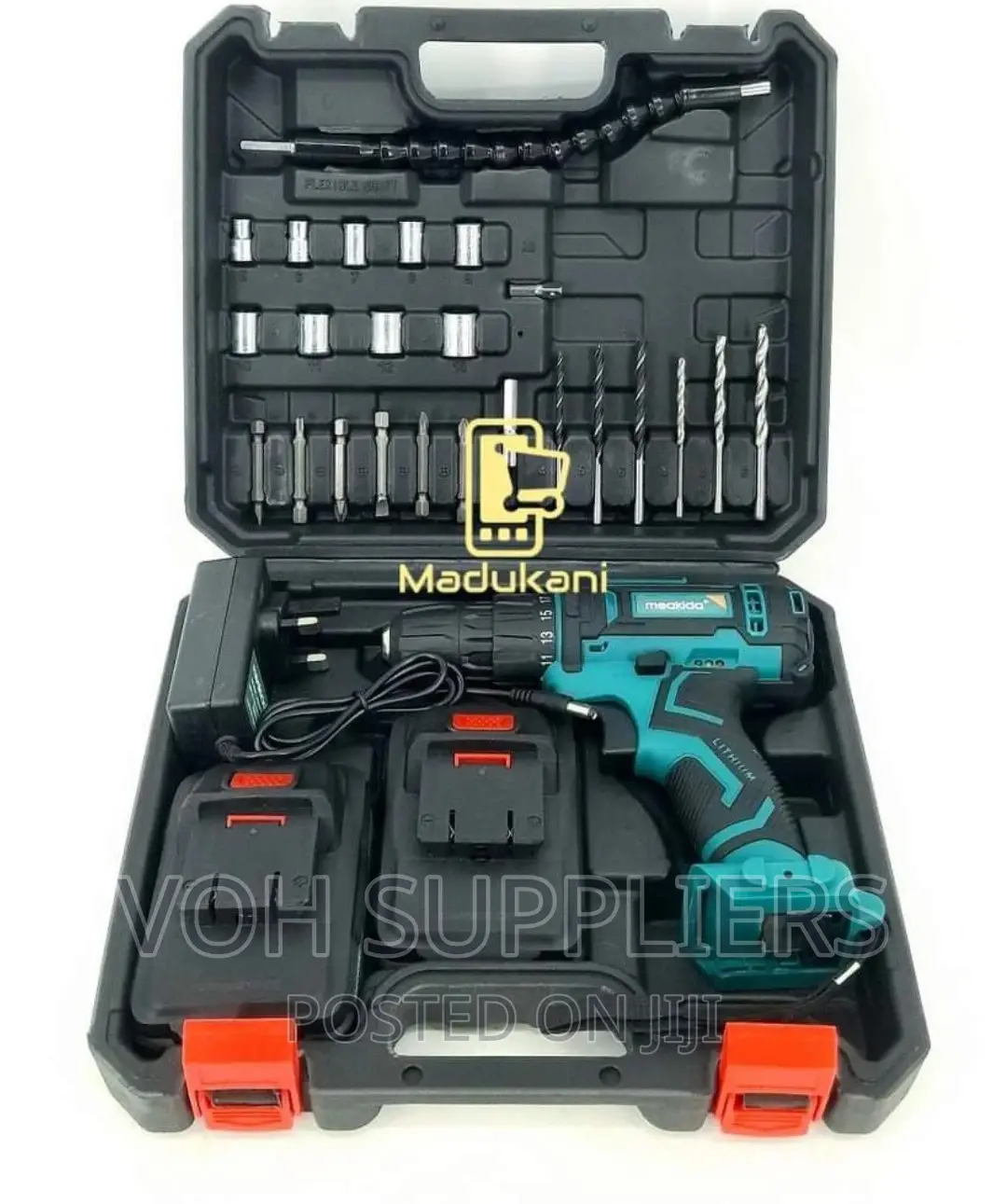 Meakida 10mm Powerful 21V Cordless Drill With Drill Bits