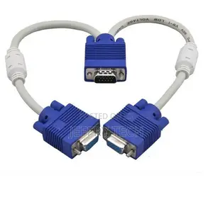 1 PC to 2 Monitor Dual Video Way VGA SVGA Graphic LCD TFT Y