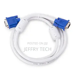 20M Custom 3+4 White VGA Cable Male to Male