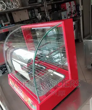 Chips Display Warmer With Curved Glass