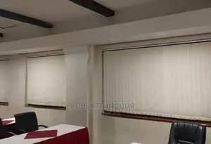 White Vertical Office Window Blinds