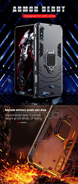 Shockproof Armor Case for Xiaomi Redmi 9A 9C 9T Ring Stand