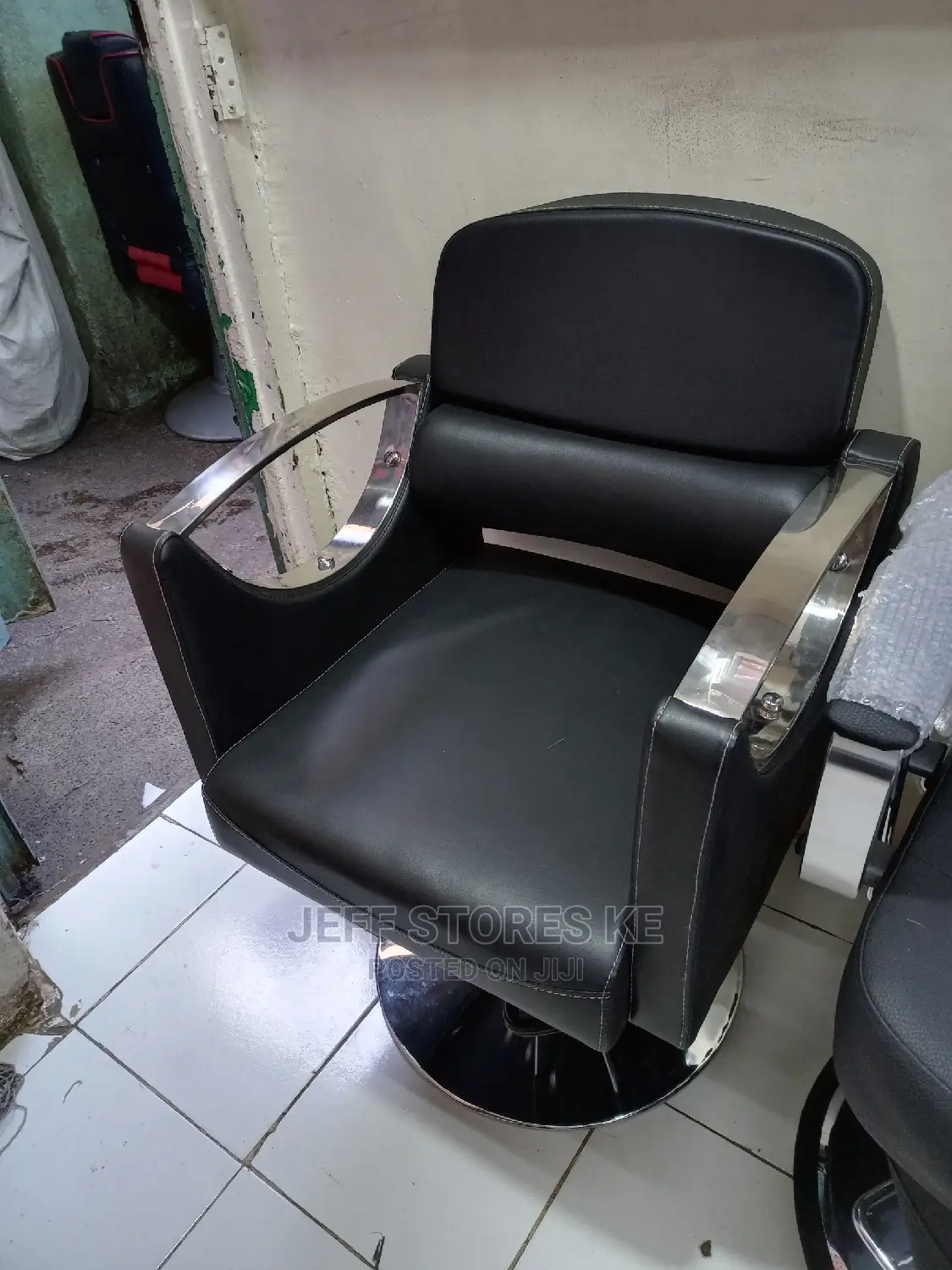 Black Silver Coated Styling Chairs