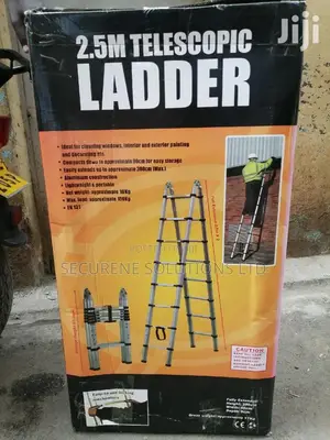 Double Telescopic Ladder 5m Full Extension 2.5m A Shape
