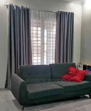 Dark Grey Linen Curtains