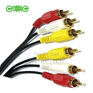 3 RCA to 3 RCA Composite Video + Audio Cable M/M 5m
