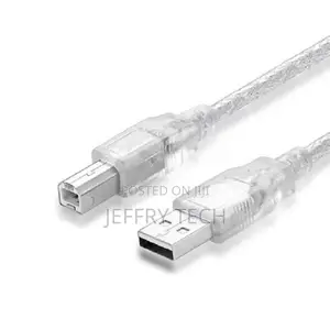 Clear Blue USB Cable 2.0 Am/Bm