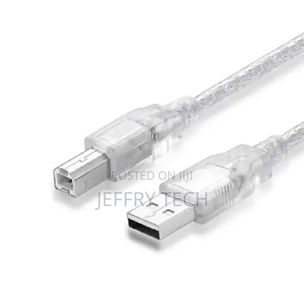 Clear Blue USB Cable 2.0 Am/Bm