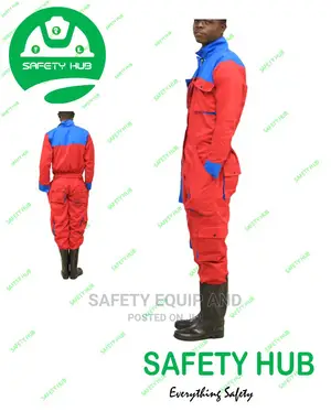 Cargo Overall-Bottom Orange and Upper Blue