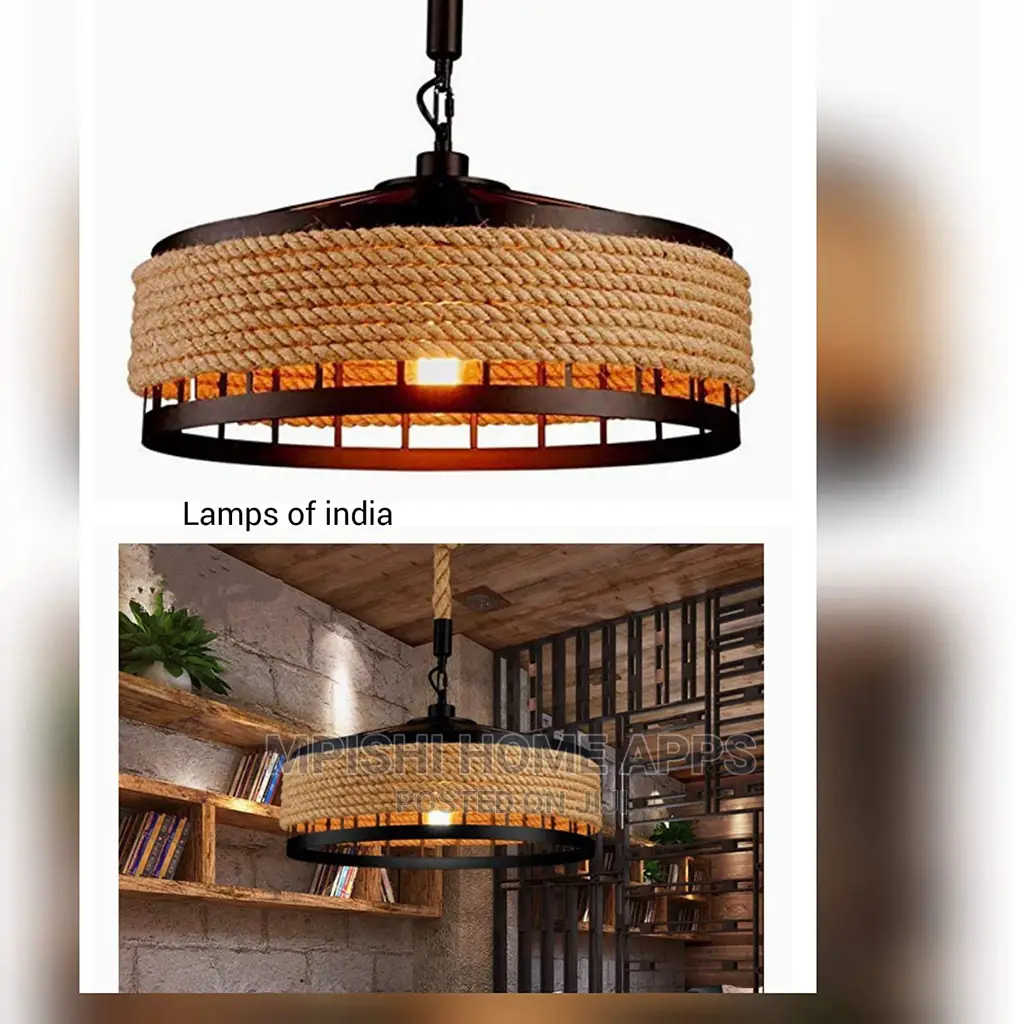 Hemp Rope Pendant Light