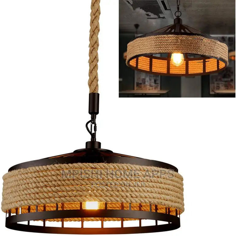 Hemp Rope Pendant Light