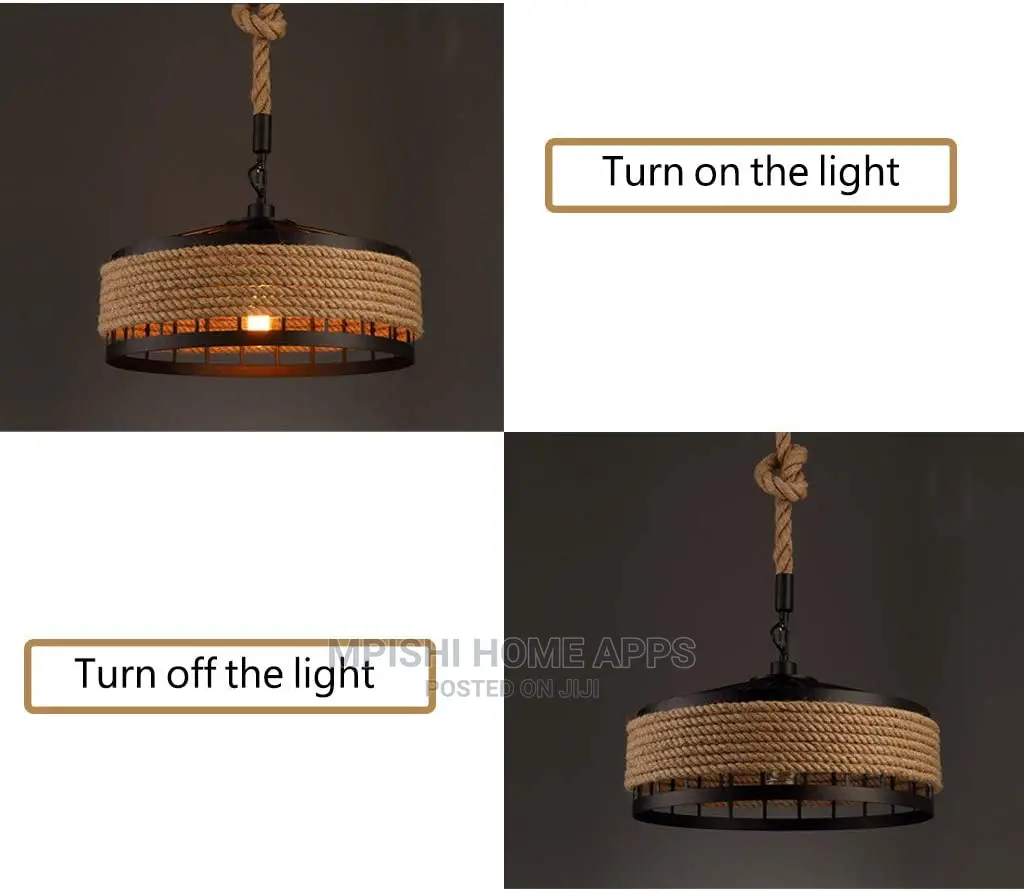 Hemp Rope Pendant Light