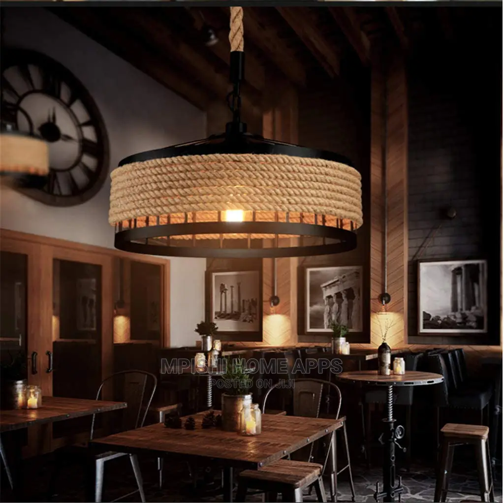 Hemp Rope Pendant Light