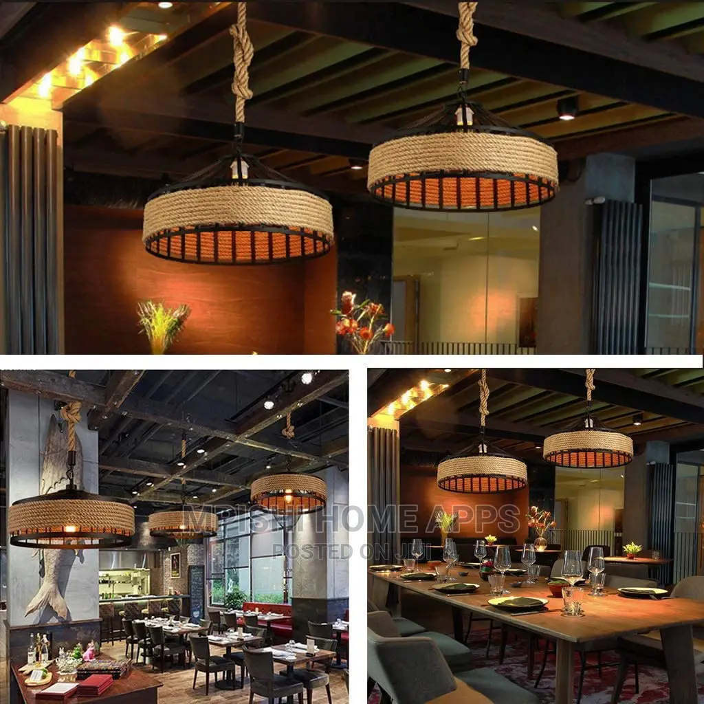 Hemp Rope Pendant Light