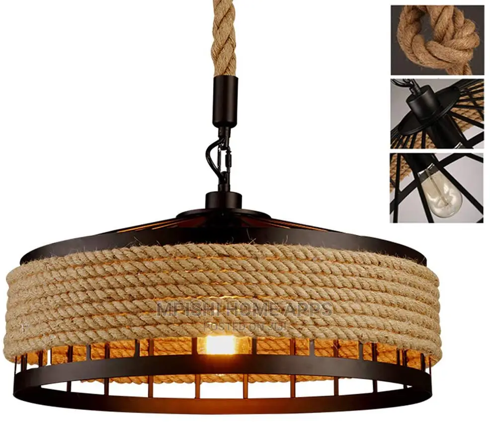 Hemp Rope Pendant Light