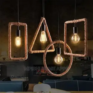 Rope Round/Square/Rectangle/Triangle Pendant Lights