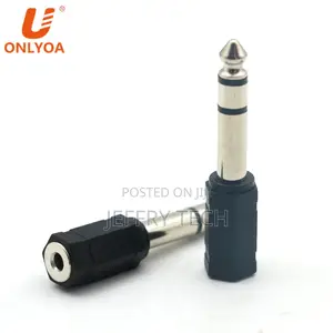 Mono 6.35mm Male to 3.5mm Female Stereo Plug Connector TRS H