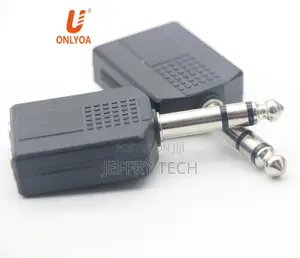 Dual Mono 6.35mm 1 Male Plug to 2 Stereo Female Mono Jack Au