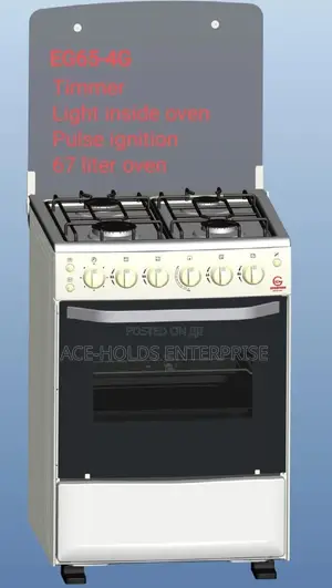 60cm*65cm.4gas Standing Cooker-Timmer+Light(Pulse Ingition)