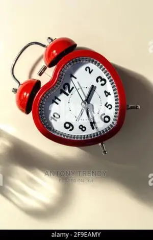 Heart Shape Bell Alarm Clock Twin Bell Light for Kids