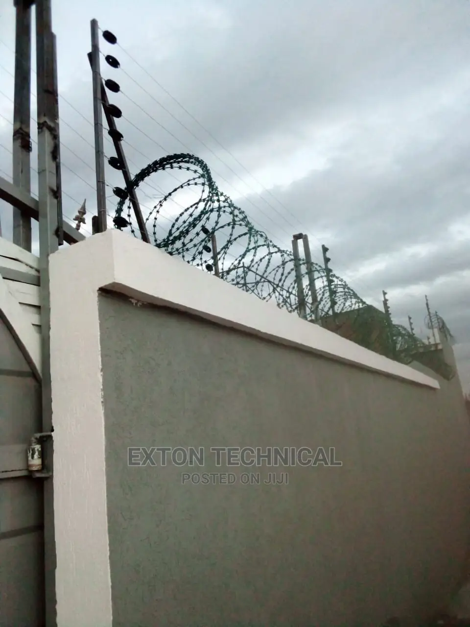 Electric Razor Wire Installation