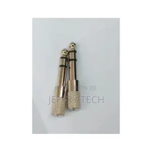 6.35mm Stereo Male Plug to 3.5mm Female Jack Audio Mic Adapt